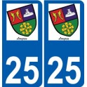 27 de Léry logotipo de la etiqueta engomada de la placa de pegatinas de la ciudad
