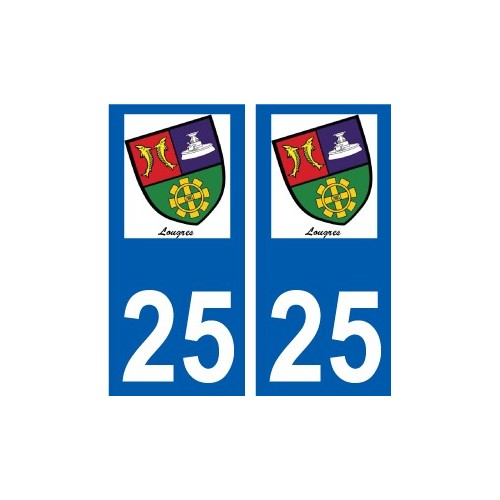 25 Léry logo autocollant plaque stickers ville