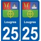 27 Léry coat of arms sticker plate stickers city