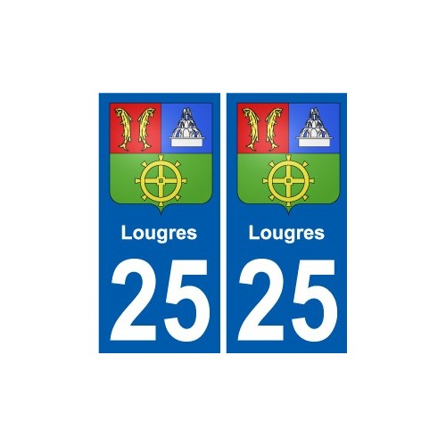 27 Léry coat of arms sticker plate stickers city