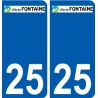 25 Léry logo autocollant plaque stickers ville