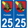27 Léry coat of arms sticker plate stickers city