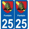 25 Léry blason autocollant plaque stickers ville