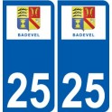 25 Léry logo autocollant plaque stickers ville