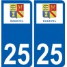 25 Léry logo autocollant plaque stickers ville
