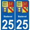 27 Léry coat of arms sticker plate stickers city