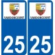 25 Léry logo autocollant plaque stickers ville