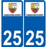 27 de Léry logotipo de la etiqueta engomada de la placa de pegatinas de la ciudad