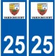 25 Léry logo autocollant plaque stickers ville