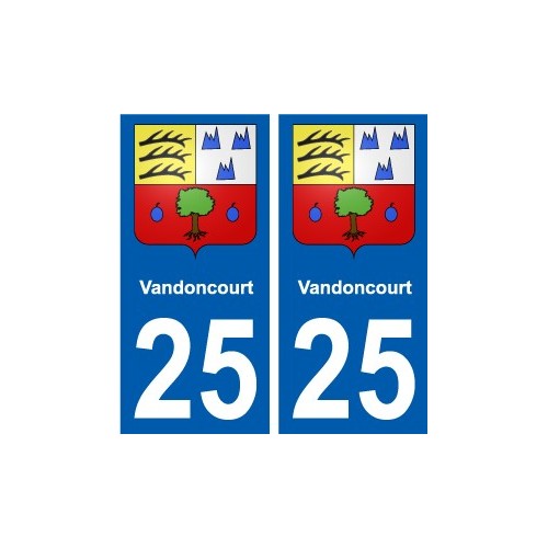 27 Léry coat of arms sticker plate stickers city