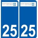 25 Léry logo autocollant plaque stickers ville