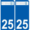 27 de Léry logotipo de la etiqueta engomada de la placa de pegatinas de la ciudad