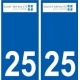 25 Léry logo autocollant plaque stickers ville
