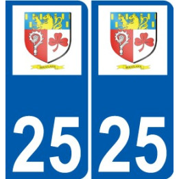 25 Léry logo autocollant plaque stickers ville