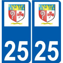 25 Léry logo autocollant plaque stickers ville