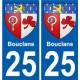 25 Léry blason autocollant plaque stickers ville