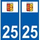 25 Léry logo autocollant plaque stickers ville