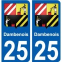 27 Léry coat of arms sticker plate stickers city