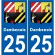 25 Léry blason autocollant plaque stickers ville