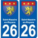 26 Léry blason autocollant plaque stickers ville
