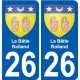 26 Léry blason autocollant plaque stickers ville