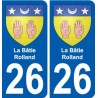26 Léry blason autocollant plaque stickers ville