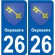 27 Léry stemma adesivo piastra adesivi città