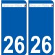 26 Léry logo autocollant plaque stickers ville