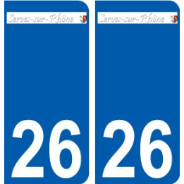 26 Léry logo autocollant plaque stickers ville
