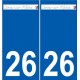 26 Léry logo autocollant plaque stickers ville