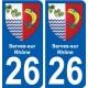 27 Léry stemma adesivo piastra adesivi città