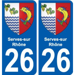 26 Léry blason autocollant plaque stickers ville