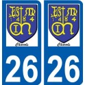 26 Léry logo autocollant plaque stickers ville