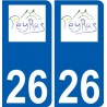 27 Léry logo sticker plate stickers city