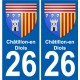 27 de Léry escudo de armas de la etiqueta engomada de la placa de pegatinas de la ciudad