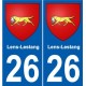 27 Léry coat of arms sticker plate stickers city