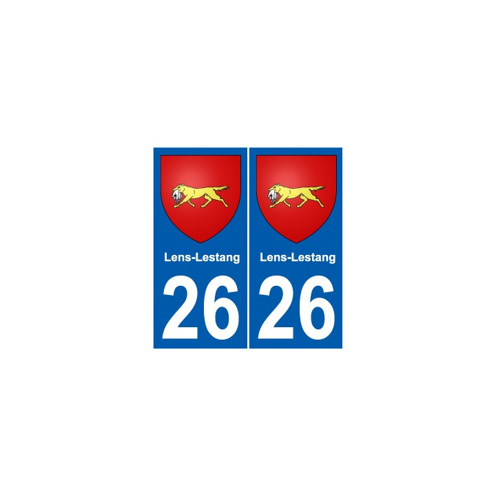 27 Léry coat of arms sticker plate stickers city