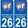 26 Léry blason autocollant plaque stickers ville