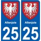 27 Léry coat of arms sticker plate stickers city