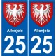 27 Léry stemma adesivo piastra adesivi città