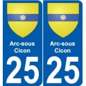 25 Léry blason autocollant plaque stickers ville