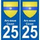 27 Léry stemma adesivo piastra adesivi città