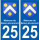 25 Léry blason autocollant plaque stickers ville