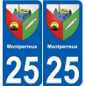 27 de Léry escudo de armas de la etiqueta engomada de la placa de pegatinas de la ciudad