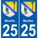 27 Léry coat of arms sticker plate stickers city