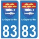 83 La-Seyne-sur-Mer autocollant plaque immatriculation ville