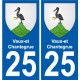 27 Léry logo adesivo piastra adesivi città