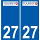 27 Léry logo sticker plate stickers city