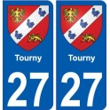 27 Léry coat of arms sticker plate stickers city