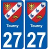 27 Léry coat of arms sticker plate stickers city